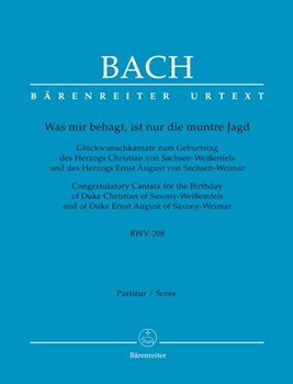 Cantata #208 by Bach Johann Sebastian for Score