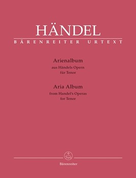 Aria Album (Arienalbum) by Handel George Frideric - Tenor - for Vocal Solo