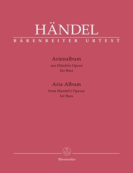 Aria Album (Arienalbum) by Handel George Frideric - Bass - for Vocal Solo