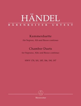 Chamber Duets by Handel George Frideric for SSolo/ASol