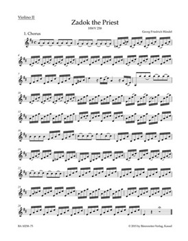 Zadok the priest HWV 258 -Coronation Anthem- by Handel George Frideric for