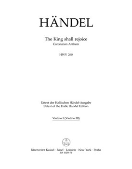 The King shall rejoice HWV 260 -Coronation Anthem- by Handel George Frideric for