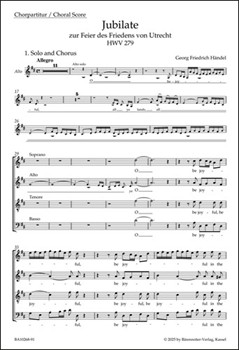 Jubilate for the Celebration of the Peace of Utrecht HWV 279 "Utrecht Jubilate"