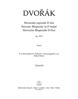 Slavonic Rhapsody Nr. 1 D major op. 45 by Dvorak Antonin for
