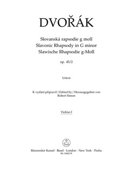 Slavonic Rhapsody G minor op. 45/2 by Dvorak Antonin for