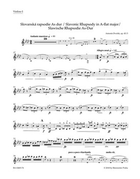 Slawische Rhapsodie As-Dur op. 45/3 by Dvorak Antonin for