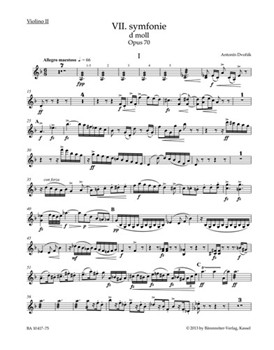 Symphony Nr. 7 D minor op. 70 by Dvorak Antonin for