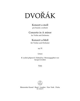 Concerto for Violin and Orchestra A minor op. 53 by Dvorak Antonin for