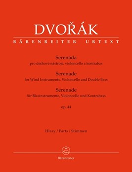 Serenade for Wind Instruments Violoncello and Double Bass op. 44 by Dvorak Antonin for 2Ob/2clari