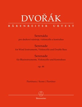 Serenade for Wind Instruments Violoncello and Double Bass op. 44 by Dvorak Antonin for Full Score