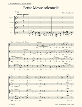 Petite Messe solennelle by Rossini Gioachino for SSolo/ASol