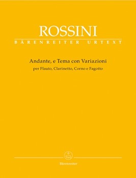 Andante E Tema Con Variazioni by Rossini Gioachino - Gossett Philip - for Woodwind Quartet