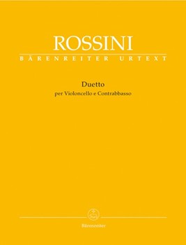 Duetto Per Violoncello E Contrabbasso by Rossini Gioachino - Gossett Philip - for Str Duet