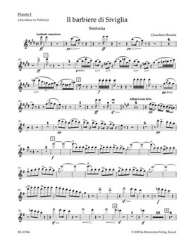 Il barbiere di Siviglia (Der Barbier von Sevilla). Sinfonia (Ouverture) by Rossini Gioachino for