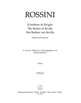 Il barbiere di Siviglia (Der Barbier von Sevilla). Sinfonia (Ouverture) by Rossini Gioachino for