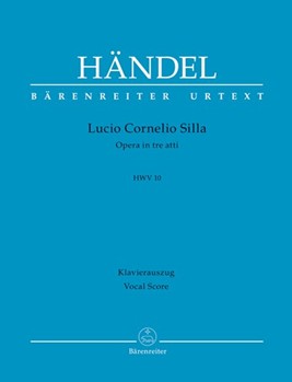 Lucio Cornelio Silla HWV 10 -Oper in drei Akten- by Handel George Frideric - Kohs Andreas - for 4Sg-S-Solo