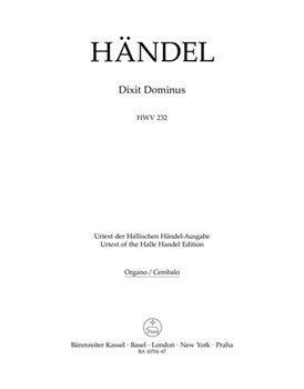 Dixit Dominus HWV 232 (Psalm 109) by Handel George Frideric for