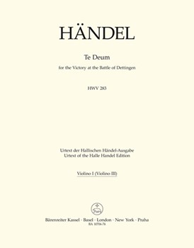Te Deum for the Victory at the Battle of Dettingen HWV 283 by Handel George Frideric for