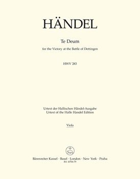 Te Deum for the Victory at the Battle of Dettingen HWV 283 by Handel George Frideric for