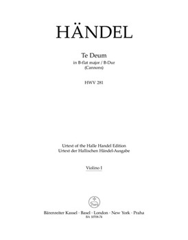 Te Deum B-Dur HWV 281 (Cannons) by Handel George Frideric for
