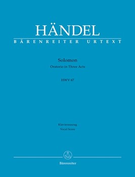 Solomon HWV67 by Handel George Frideric - Kohs Andreas - for Vocal Scor