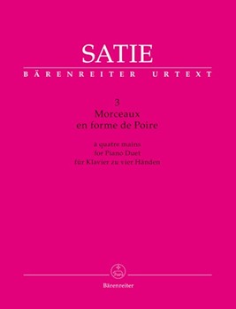 3 Morceaux en forme de Poire by Satie Erik for 1 Piano 4 Hands