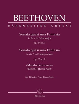 Sonata quasi una Fantasia Opus 27 #1; Opus 27 #2 (Moonlight) by Beethoven Ludwig van - Del Mar Jonathan - for Piano