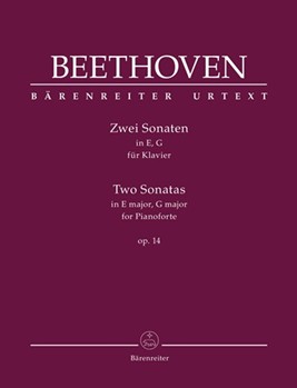 Two Sonatas in E Major Opus 14 by Beethoven Ludwig van for Piano