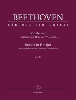 Sonata for Pianoforte and Horn or Violoncello in F major Opus 17 by Beethoven Ludwig van - Del Mar Jonathan - for French Horn and Piano