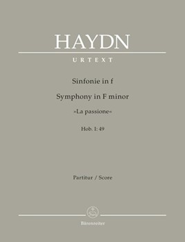 Symphony F minor Hob. I:49 "La passione" by Haydn Joseph for 2Ob/bassoo