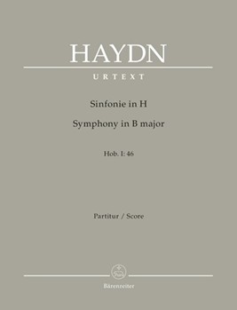 Symphony B major Hob. I:46 by Haydn Joseph for 2Ob/bassoo