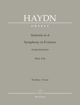 Symphony D minor Hob. I:26 "Lamentazione" by Haydn Joseph for 2Ob/2Hn/2V