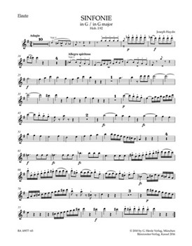 Symphony G major Hob. I:92 "Oxford" by Haydn Joseph for