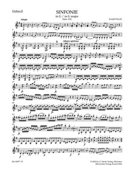 Symphony G major Hob. I:92 "Oxford" by Haydn Joseph for