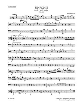Symphony G major Hob. I:92 "Oxford" by Haydn Joseph for