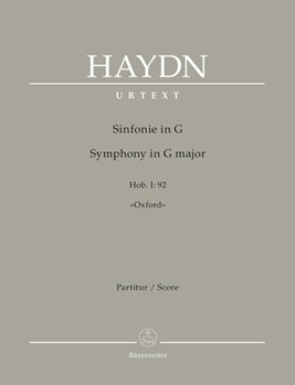 Symphony G major Hob. I:92 "Oxford" by Haydn Joseph for Fl/2Ob/bas