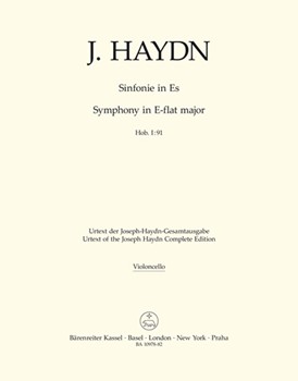 Symphony Nr. 91 E-flat major Hob. I:91 by Haydn Joseph for