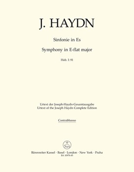 Symphony Nr. 91 E-flat major Hob. I:91 by Haydn Joseph for