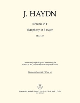 Symphony F major Hob. I:89 by Haydn Joseph for