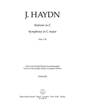 Symphony C major Hob. I:90 by Haydn Joseph for