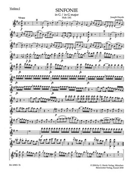 Symphony G major Hob. I:81 by Haydn Joseph for