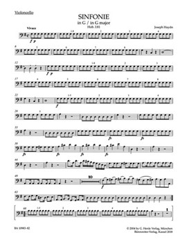 Symphony G major Hob. I:81 by Haydn Joseph for