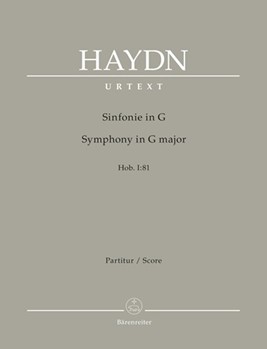 Symphony G major Hob. I:81 by Haydn Joseph for Fl/2Ob/2ba