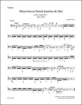 Missa brevis Sancti Joannis de Deo Hob. XXII:7 "Little Organ Mass"