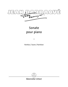 Sonate pour piano (1950-1952) (Volume I and II) by Barraque Jean for Piano