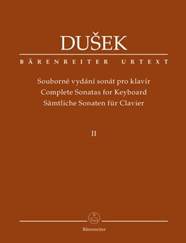 Complete Sonatas for Keyboard Vol. 2 by Dusek - Spurny Vojtech - for Piano
