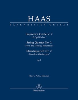 String Quartet no. 2 op. 7 "From the Monkey Mountains" by Haas Pavel for 4 Strings