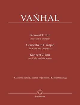 Concerto in C Major by Vanhal Jan Krtitel - Blazek Vilem - for Viola and Piano