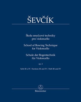 School of Bowing Technique for Violoncello op. 2 - Sections 3 & 4 by Sevcik Otakar - Jamnik Tomas - Bk 2 for Cello