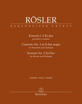 Konzert fur Klavier und Orchester Nr. 2 Es-Dur by Rosler Johann Joseph for PianoFlute2